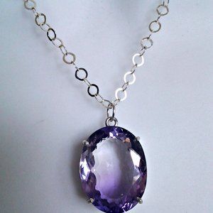 AMETRINE AND SILVER NEKLACE